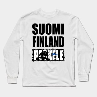 Suomi Finland Perkele Long Sleeve T-Shirt